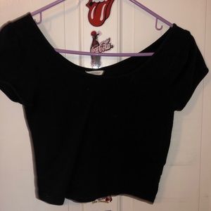 Black crop top